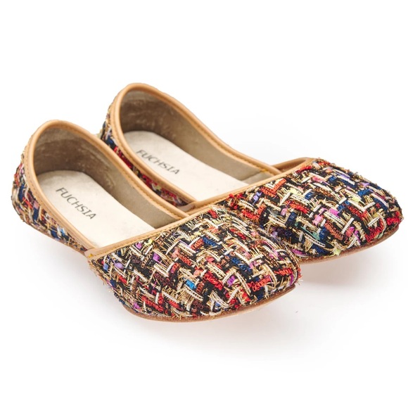 FUCHSIA Tweed Flats - Picture 3 of 6